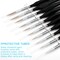 10 PCS Miniature Paint Brushes Kit, Fine Detail Painting Brush